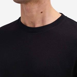 BlanqWear T-shirt formel à manches courtes et col rond pour homme, coupe classique, en molleton de soie/coton premium 280g, antibactérien, séchage rapide - Product Image 6