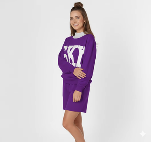 Ensemble de vêtements de nuit confortables pour femmes, tissu jersey doux, respirant, léger, coupe décontractée, vêtements de nuit douillets, finition lisse de qualité supérieure - Product Image 1