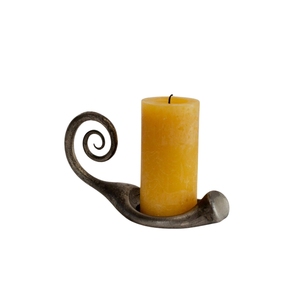Candelabro votivo de hierro de diseño moderno para 5 velas con acabado recubierto para decoración de bodas, decoración de consolas y mesas de comedor. - Product Image 3