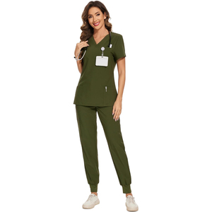 Tenues d'infirmière modernes confortables toute la journée, souples et douces, respirantes, légères, en coton unisexe - Product Image 1