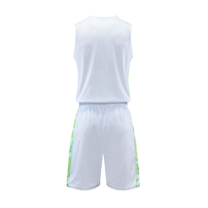 Uniformes de Baloncesto Blancos y Verdes para Hombre, Estilo Profesional, Jersey y Pantalones Cortos a Juego, Material de Alta Calidad para Equipos de Baloncesto - Product Image 3