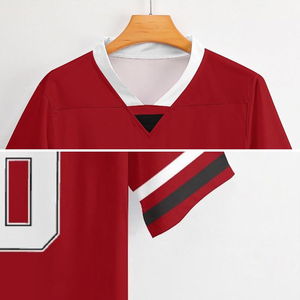 Maillots de football personnalisés de haute qualité pour équipes adultes – Design de logo imprimé sur mesure – Maillots de football américain unisexes - Product Image 2