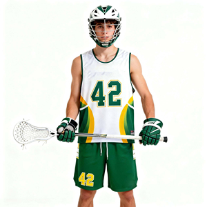 Ensemble de maillot et short de lacrosse personnalisé noir et jaune avec design nid d'abeille unique, sublimation, respirant, pour équipe - Product Image 3