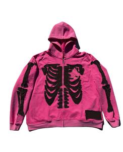 Sudadera con capucha desgastada con cremallera personalizada de alta calidad 2025 - Product Image 1