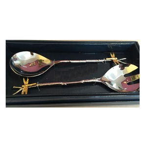 Juego de Cuchillo y Servidor para Pastel de Lujo de 2 Piezas con Mango de Libélula de Acero Inoxidable, Apto para Lavavajillas, en Caja, Cubiertos Decorativos para Boda - Product Image 2