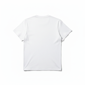 Camiseta Blanca de Manga Corta para Hombre, Cuello Redondo, Corte Holgado, Tejido Jersey Casual, 100% Algodón, Anti-Pilling, Estilo Urbano, 220g - Product Image 4