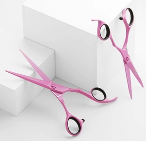 Top Selling Stainless Steel <b>Barber</b> Shear Set Blunt <b>Blade</b> Tip Hair Cut Styling Razor Edge Scissors Salon Thinning Beauty Type - Product Image 5