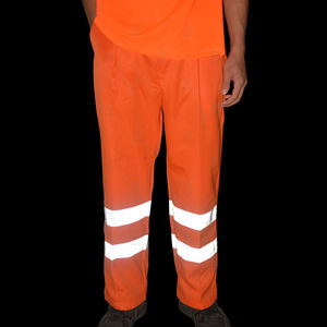 Pantalon de sécurité réfléchissant à haute visibilité en coton léger pour homme – Vêtement de travail de haute qualité personnalisable - Product Image 5