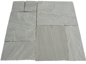 Dalles de pavage en grès gris Kandla de qualité supérieure pour cuisines extérieures et patios modernes par GROCON - Product Image 4