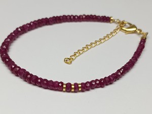 Pulsera de cuentas chapada en oro, regalo de joyería unisex para aniversario, 8 pulgadas, moderna, con certificación de terceros, semipreciosa para joyería - Product Image 2