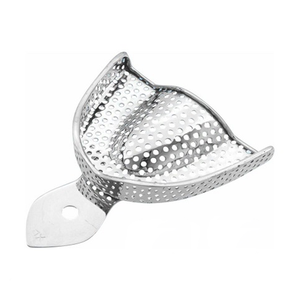 Plateau d'empreinte dentaire perforé en acier inoxydable pour mâchoire supérieure, petit format, instrument chirurgical pour des empreintes dentaires précises - Product Image 6