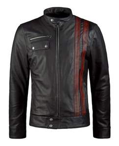 เสื้อแจ็คเก็ตหนังผู้ชายแบบทางการสำหรับฤดูหนาว น้ำหนักเบา ดีไซน์สั่งทำพิเศษ OEM คุณภาพสูง ระบายอากาศได้ดี สำหรับขายออนไลน์ - Product Image 5