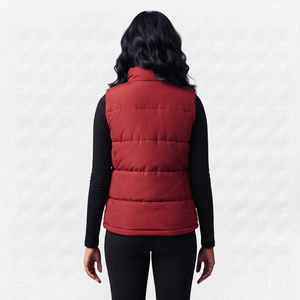 Gilet matelassé décontracté pour femme, sans manches, style doudoune, hiver, fermeture éclair intégrale, vêtement de mode pour l'extérieur - Product Image 4