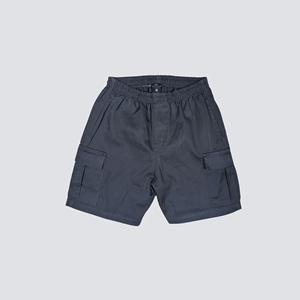 Shorts cargo multi-poches pour homme, style streetwear, taille élastique respirante, 100% coton, grande taille, gris foncé, pour la randonnée en plein air - Product Image 1