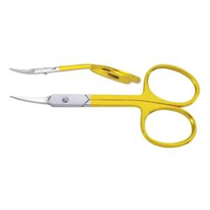Morje Surgical Curved <b>Cuticle</b> <b>Scissors</b> Stainless Steel Blade Steel Handle Durable Right-Handed Beauty Tool for Adults Nail Art - Product Image 3