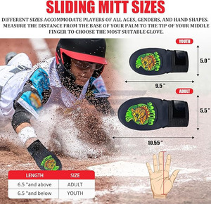 Mitaine de baseball sur mesure de haute qualité, matériau durable, légère, couleur personnalisée, logo, protection de la paume, pour droitier/gaucher - Product Image 5