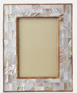 Cadre photo carré de luxe en nacre, fait main, style artisanal indien de l'Uttar Pradesh, pour la décoration de la maison et du bureau, avec incrustation complexe - Product Image 6