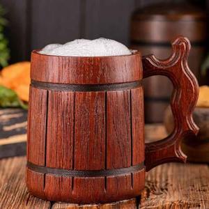 Eco Friendly Handmade Japanese Wooden Beer Mug Natural Wood <b>Coffee</b> <b>Cup</b> Heat Resistant Home Kitchen Drinkware - Product Image 6