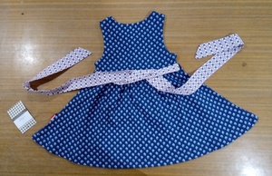 100% algodón interlock allover estampado vestido de bebé, algodón alta calidad bebé frock - Product Image 3