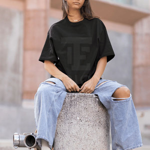 T-shirt surdimensionné léger pour femme, fabriqué au Pakistan, faible MOQ, couleur personnalisable - Product Image 5
