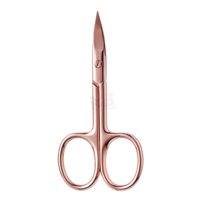 Ciseaux à ongles professionnels Gray Rocks en acier inoxydable à pointe fine avec manche métallique confortable pour manucure et maquillage - Product Image 1