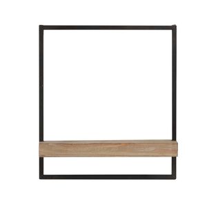 Mensola da Parete in Ferro e Legno 40x15x45 cm, Decorazione da Appendere, Elemento d'Arredo per la Casa - Product Image 3