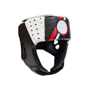 New Arrival High Quality Leather Breathable Customizable <b>Head</b> Guard for Boxing MMA Sport <b>Training</b> Adult Use - Product Image 1