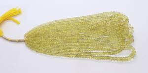 Perles Rondelles Lisses en Quartz Citron Naturel 4MM 8MM, Perles en Quartz Jaune en Vrac, Prix de Gros, Lot de 15 Pouces pour Fabrication de Bijoux - Product Image 2