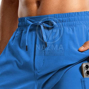 Shorts Deportivos 2 en 1 de Cintura Media, Color Sólido, Alta Calidad, Secado Rápido, Spandex/Poliéster - Product Image 5