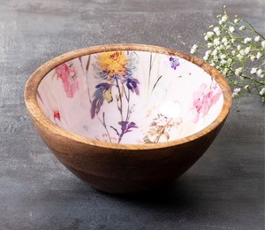 Tazón de Madera de Borde Recto, Tazón Decorativo de Líneas Limpias para Servir en la Mesa del Comedor, para Servir Frutas y Ensaladas en la Cocina, y para Regalo - Product Image 2
