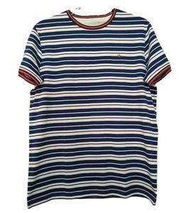 Vêtements décontractés 100% coton personnalisés pour hommes T-shirt à manches courtes teint en fil avec motif de BD - Product Image 1