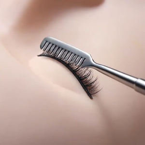 เครื่องมือดัดขนตาโลหะสีเงินแบบมีร่อง สำหรับยกขนตาและแยกขนตา - Product Image 6