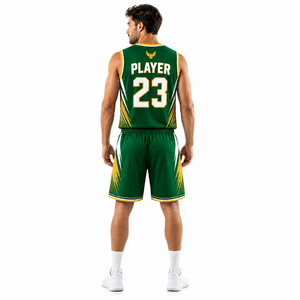 Conjunto de Camiseta y Pantalones Cortos de Baloncesto Personalizados con Sublimación, Ropa Deportiva Transpirable de Alto Rendimiento para Entrenamiento y Partidos - Product Image 5
