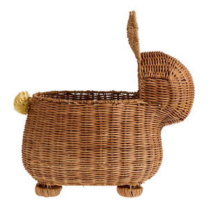 Handmade Natural Woven <b>Storage</b> <b>Basket</b> Factory Wholesale OEM Supplier Rattan Natural Rattan Bunny Shaped <b>Basket</b> - Product Image 3