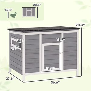 Jaula para Animales Pequeños, Casa de Madera para Patos y Conejos, Nido para Patos y Conejos - Product Image 6