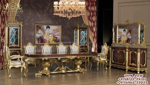 Đương Đại Matte đánh bóng 8 chỗ ngồi ăn uống thiết lập hiện đại Matte đánh bóng bàn ăn ghế mua hiện đại Gỗ tếch Bàn Ăn trực tuyến - Product Image 6