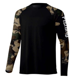 Camisetas de Pesca con Diseño Personalizado por Sublimación, Manga Larga, 100% Poliéster Spandex, Cuello Redondo, Ropa de Pesca de Alto Rendimiento - Product Image 5