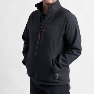 Veste en polaire rouge pour homme, col zippé, respirante, décontractée, pour l'automne, coupe classique, en polyester - Product Image 1