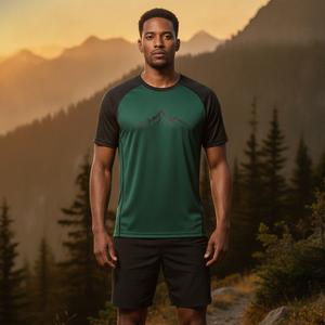 Camiseta Deportiva Ecológica de Tela para Entrenamiento, Marca Personalizada, Ropa de Gimnasio, Alta Elasticidad, Camiseta para Correr, Ropa Deportiva de Primera Calidad para Hombre - Product Image 5