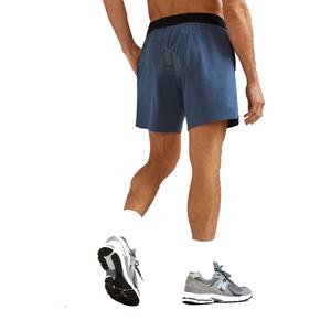 Pantalones cortos de gimnasio de secado rápido de 5 pulgadas para hombre, pantalones cortos ajustados de poliéster para correr al aire libre, patrón sólido - Product Image 2