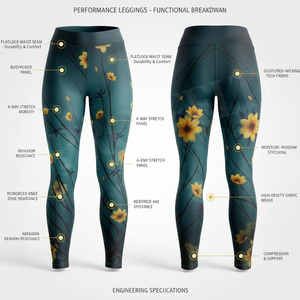 Leggings Deportivos Personalizados con Diseño Impreso en Toda la Superficie, Pantalones Ajustados para Entrenamiento, Jogging y Ejercicio, Ropa Deportiva OEM ODM - Product Image 2