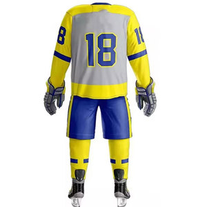 Uniforme Clásico de Hockey sobre Hielo, Jersey y Pantalones Duraderos y Cómodos, Paneles Reforzados, Tela Ligera, Perfecto para Entrenamiento - Product Image 3