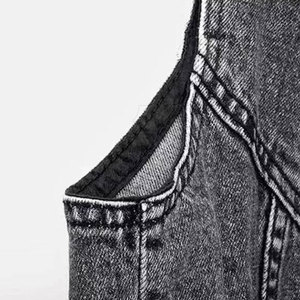 Chaleco Vaquero para Hombre, Ropa Exterior Informal de Invierno, Transpirable, 100% Algodón, Material Duradero, Diseño Simple - Product Image 3