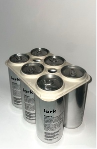 Anillos de Pulpa Moldeada de Alta Calidad para Bebidas, Soporte para 6 Latas, Diseño de Embalaje de Fibra Moldeada, Bandeja Porta Latas de Fibra Sin Blanquear, Uso en Hoteles - Product Image 1