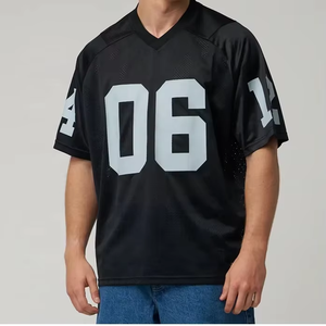 Vintage Style Oversized <b>Soccer</b> Jersey Custom Logo Football Shirt Breathable Athletic Team Uniform - Product Image 1