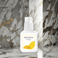 Accélérateur de séchage liquide Mango Booster pour extensions de cils - Professionnel, longue durée, séchage rapide, 15 ml, outils pour cils coréens
