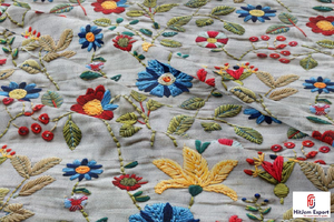 Fabricante de Telas Bordadas con Puntada de Cadena de Alta Calidad, OEM ODM para Prendas de Vestir, Textiles para el Hogar y Productos de Tela Personalizados - Product Image 4