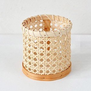 Porte-crayons en rotin, étui à crayons en bois, panier de rangement pour crayons et pinceaux au prix le plus bas - Product Image 2