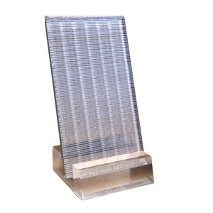 Panneaux muraux en verre trempé/laminé à motif nervuré industriel moderne en gros pour chambre à coucher, escalier, murs rideaux - Product Image 1