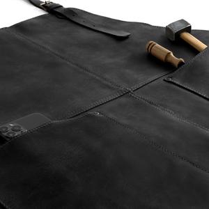 Waterproof Leather <b>Apron</b> for Kitchen <b>BBQ</b> Grill Durable Heat Resistant <b>Apron</b> Bulk Supply OEM Customization LPN-0238 - Product Image 2